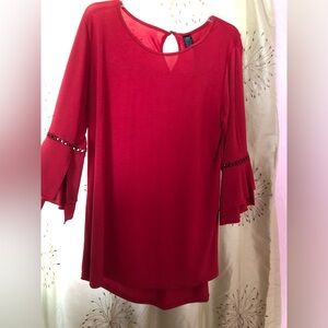 Red Tunic Top